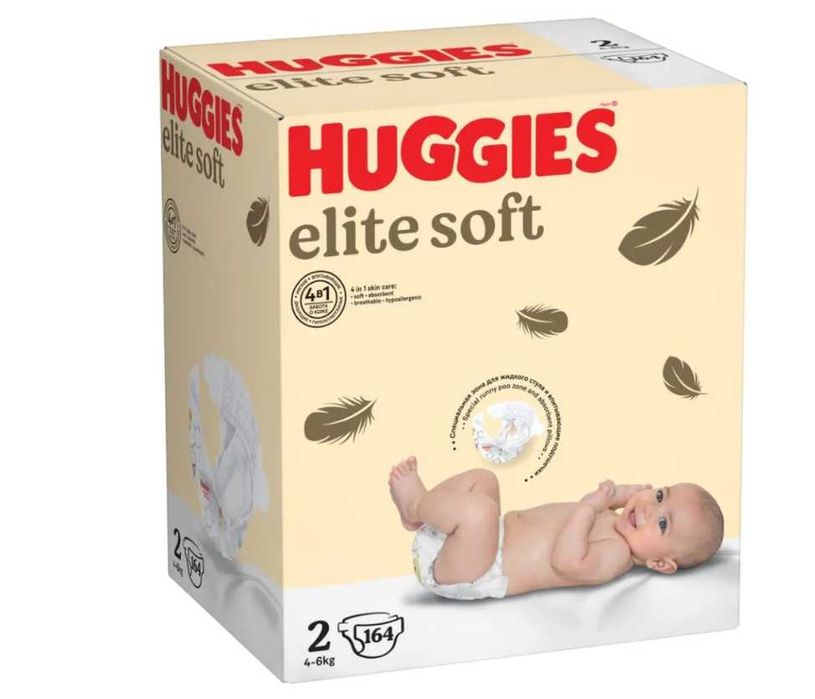Продам памперсы 2 хагис элит софт - 100 ШТ