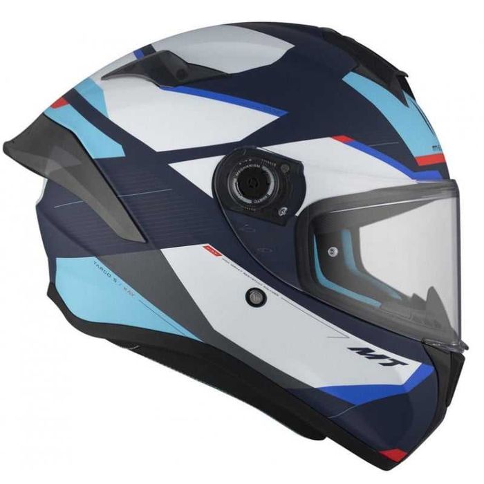 Каска MТ Targo s kay C7 MATT WHITE/BLUE Размери: M,L,XL