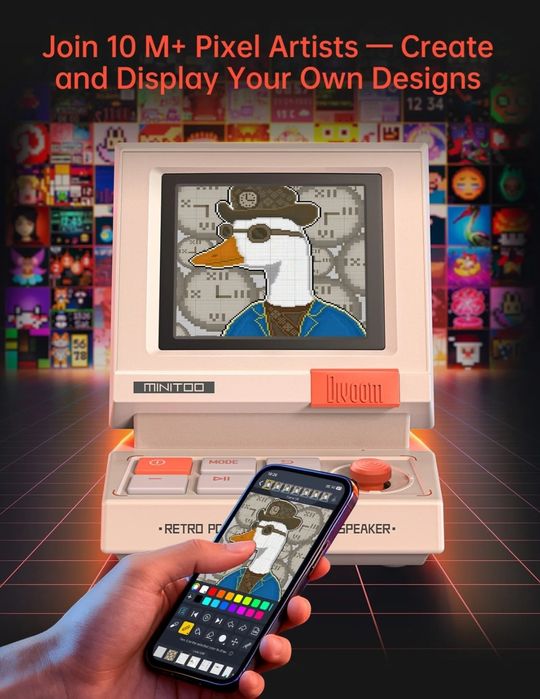 Divoom Pixel Art Bluetooth Speaker & LED Display