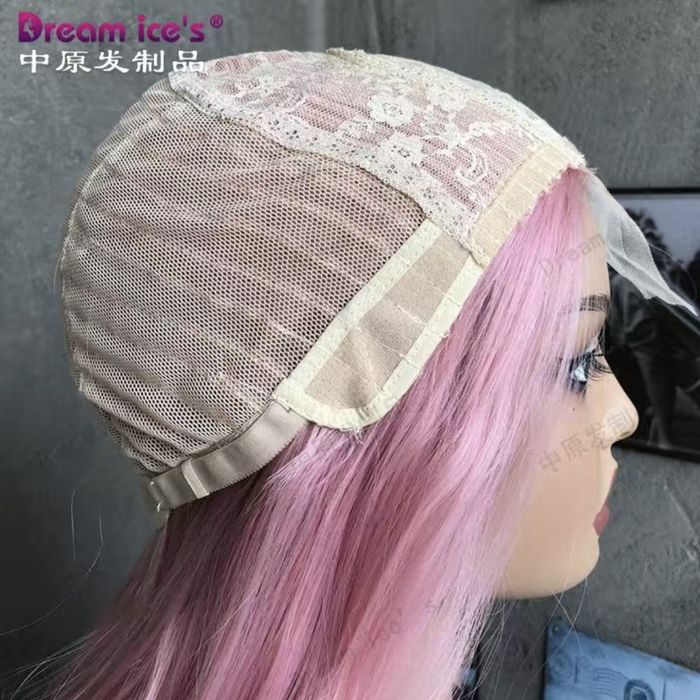 Парик розовый