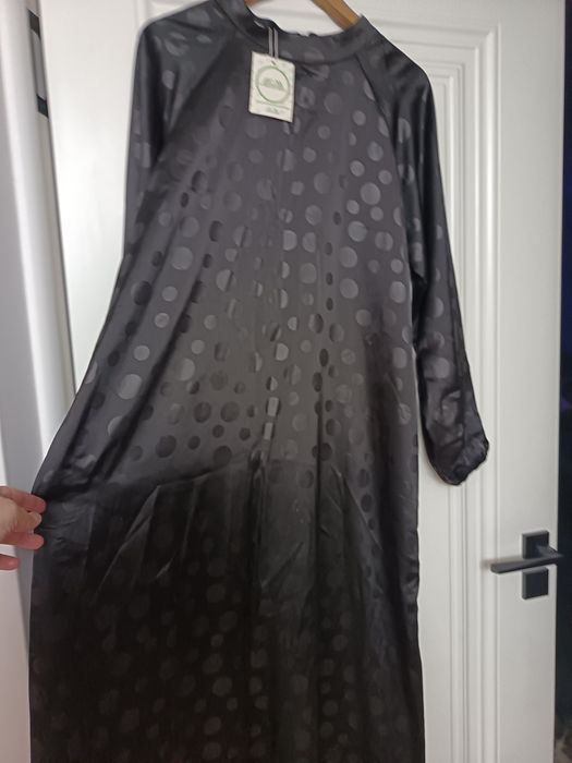 Хиджаб атласное вечернее платье