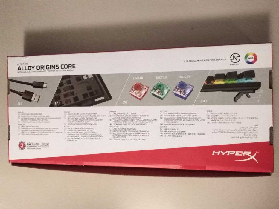 Механична Клавиатура HyperX Alloy Origins Core RGB Switch HX-Blue