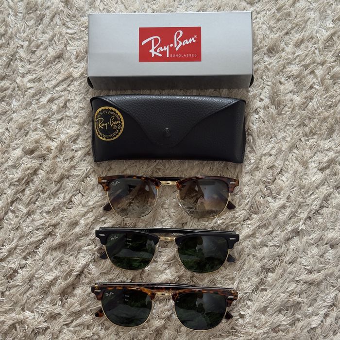 RayBan Clubmaster Gold / Leopard