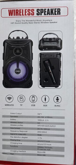 Boxa Karaoke cu microfon