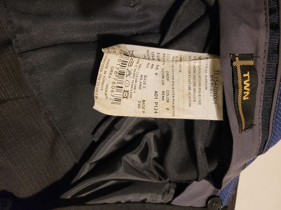 Costum barbat Damat marimea 56 (XL) 2 piese