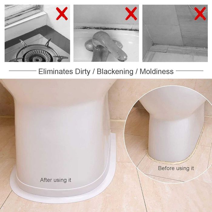 Banda adeziva SUIXI, etansare, impermeabila, alba, 22 sau 38mm x 3.2m