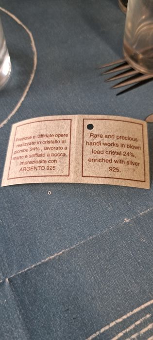 Кристален сервиз със сребърни орнаменти