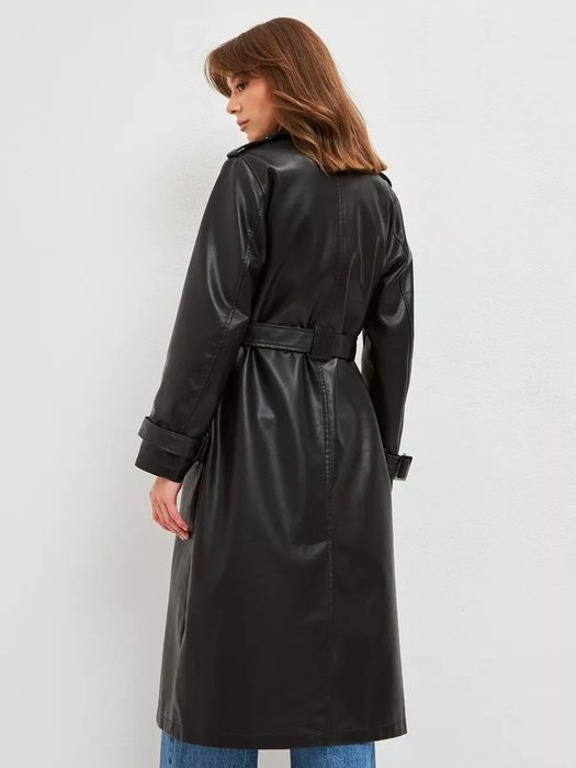 Тренч Hestovr viio из эко-кожи