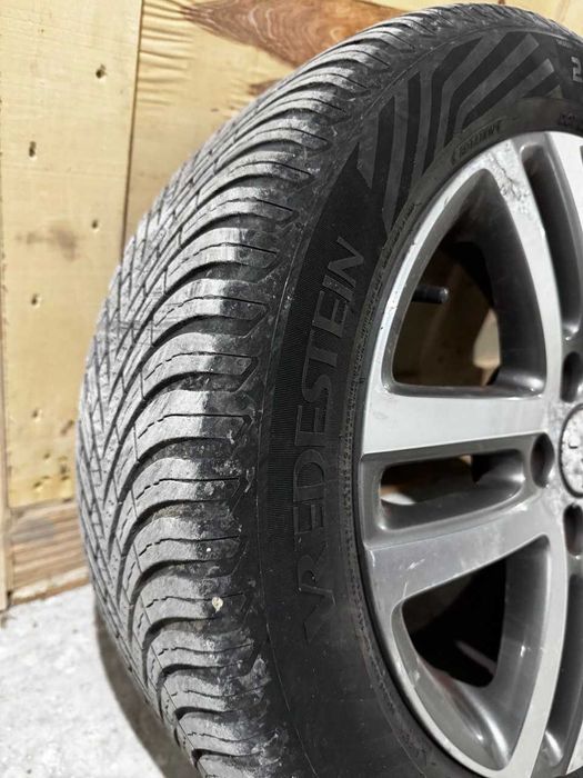 Set jante originale vw 5x112 cu anvelope 205 55 r16 dot bun