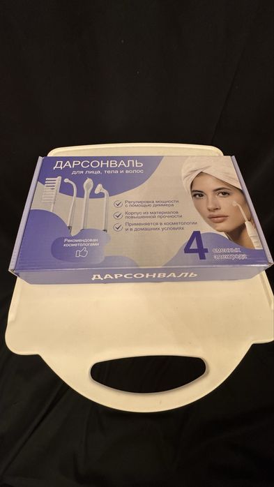Дорсонваль с четыремя насадками