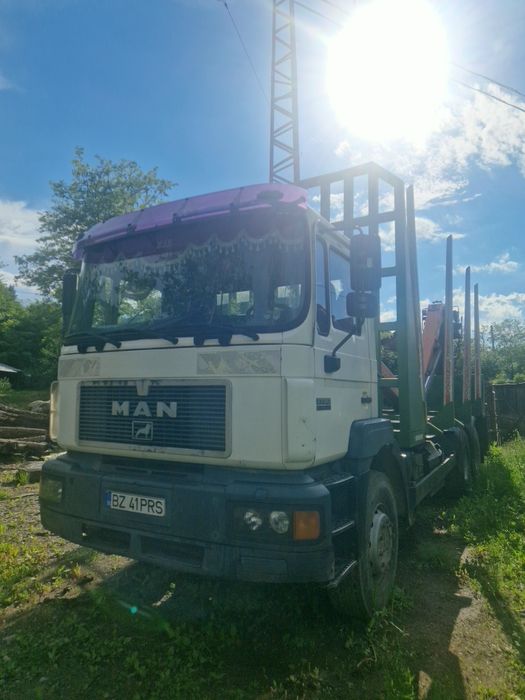 Camion Forestier MAN 460 cu Macara