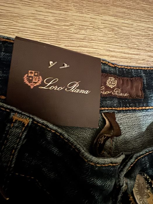 Loro Piana-Оригинални чисто нови мъжки дънки Л размер
