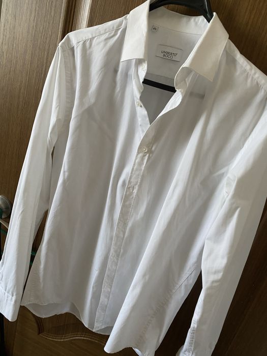 Мужская белая рубашка L 41-42