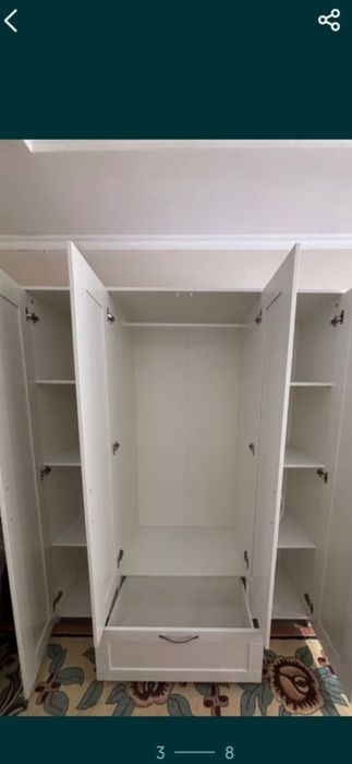 Новый 4-х дверный Шкаф Икея