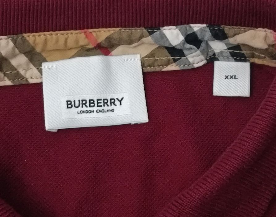 Burberry London England Polo Shirt оригинална тениска XL памучна поло