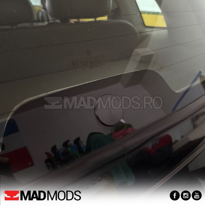 Set Dop anulare stergator luneta, Aluminiu, Negru, 4cm, Universal