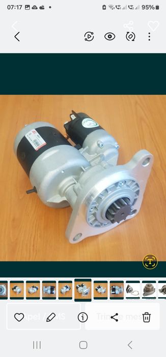 Electromotor tractor Massey Ferguson 135, 155, 165 
12V, 2.7kw 
10 din