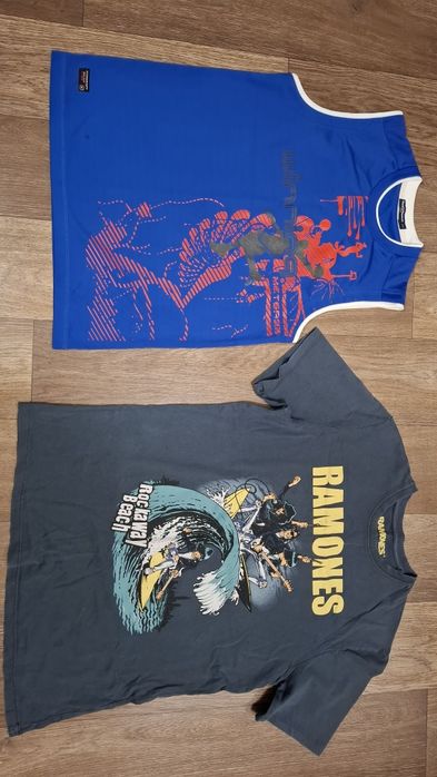 Стильные вещи: футболка мерч Ramones + баскетбольная майка Winners