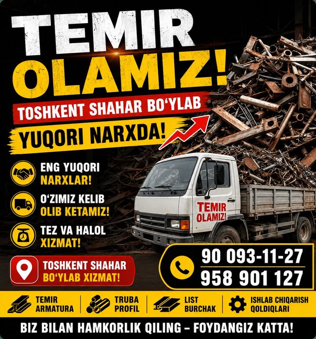 Metallom olamiz qayta ishlashga metalolom 24/7