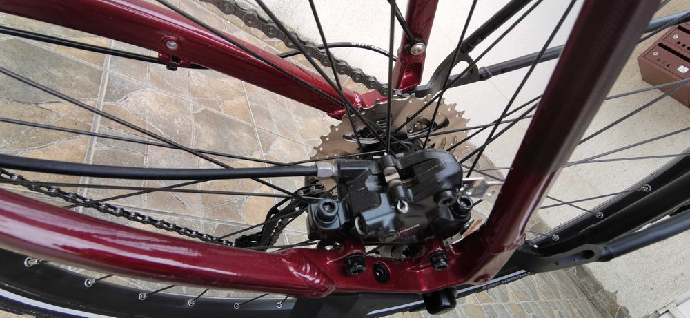 Bicicleta CUBE Touring EXC TRAPEZE Red White 2024 M (54 CM)-STARE: CA NOU