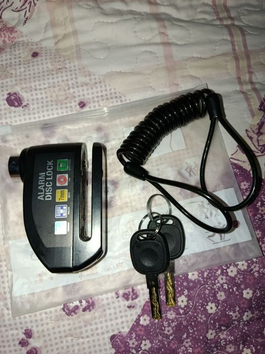 Alarm disk lock Сигнализация и блокировка Мотоциклов и скутеров