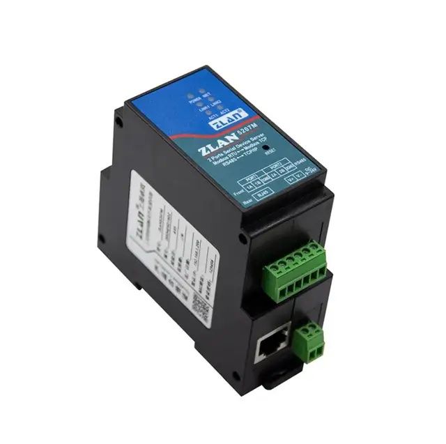 ZLAN5207M двуканален конвертор от RS485 към Ethernet
