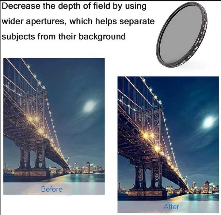 Fader ND2-400 filter vario 52 mm переменная плотность