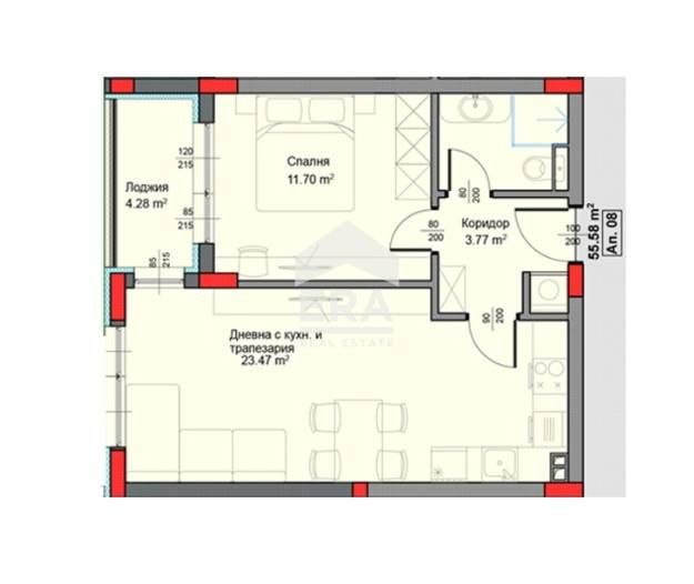 Последен двустаен апартамент за продажба в новострояща се сграда в кв.