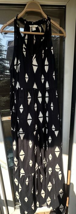 Дълга памучна рокля H&M