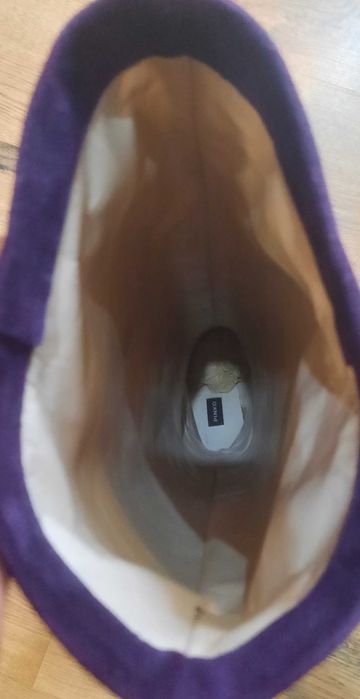 Superbe cizme mov din piele intoarsa PINKO originale noi divine marime 39