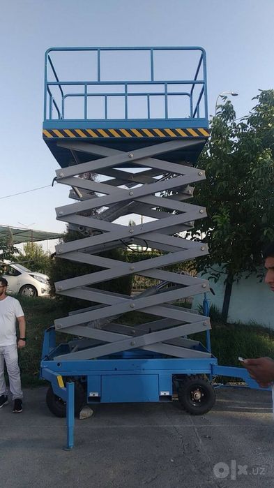 ПЕРЕДВИЖНОЙ ножничный подьёмник 220В подемник кран