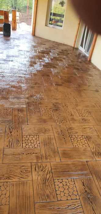 # beton amprentat si elicopterizat# pavaj din beton amprentat