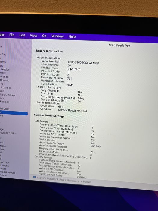 MacBook Pro (Retina, 15-inch, Mid 2015) DG