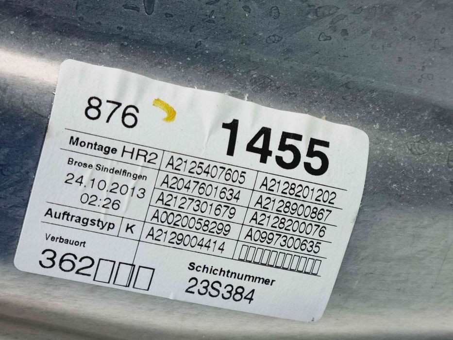 Macara electrica geam dreapta spate Mercedes Clasa E (W212) Facelift [