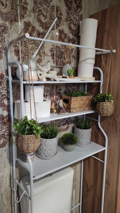 Стойка стеллаж над унитазом