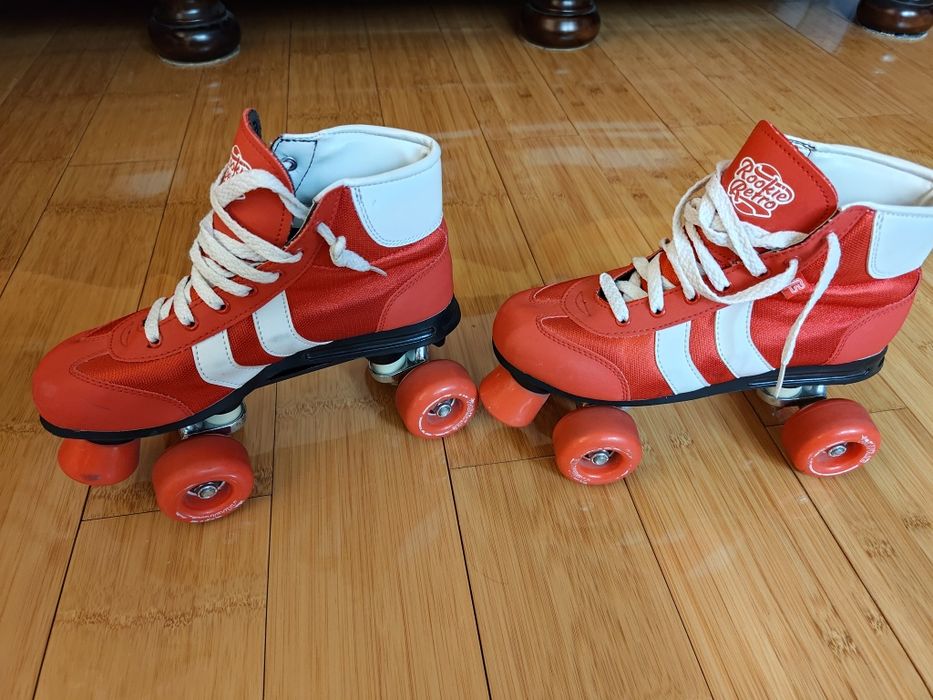 Role / patine cu rotile Rookie Retro V2, 38, Rosu Alb