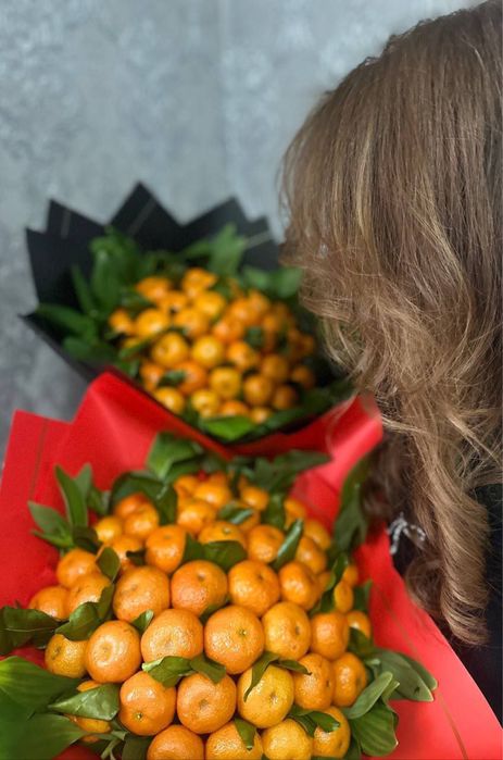 Подарки для нового года мандарин букет