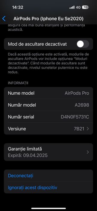 Casti Apple Airpods Pro 2 Lighting