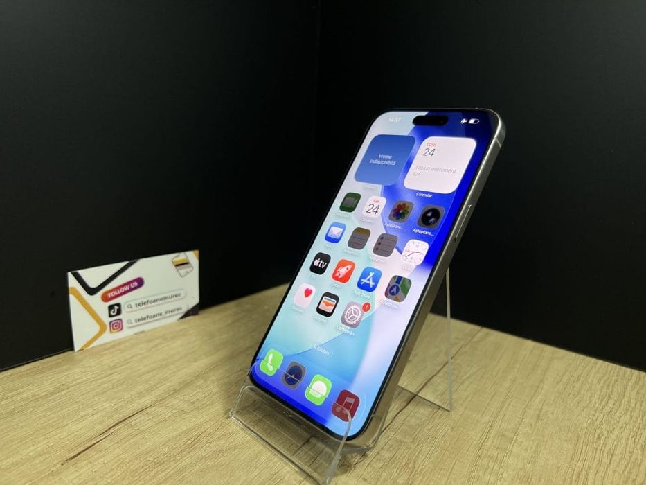 Iphone 15 Pro Max 256Gb Natural Titanium Second-Hand Satisfăcător 3 an
