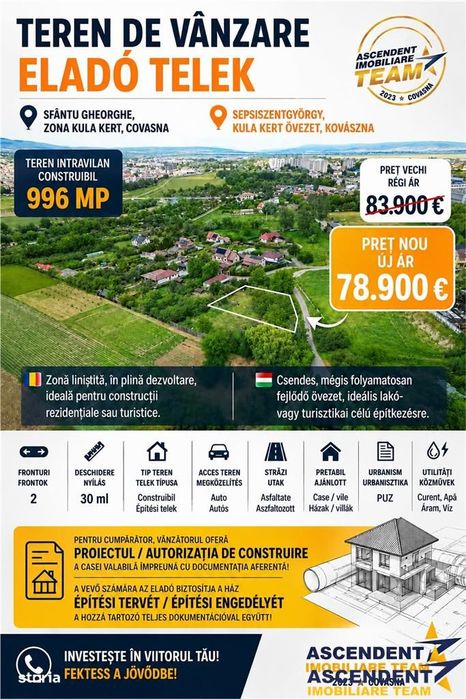 FILM!Teren intravilan+autorizatie constructie casa+anexe,aria Kula Ker