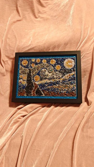 Tablou cu pietre semipretioase in rasina unicat