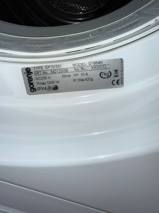 Uscator de rufe cu pompa de caldura A++