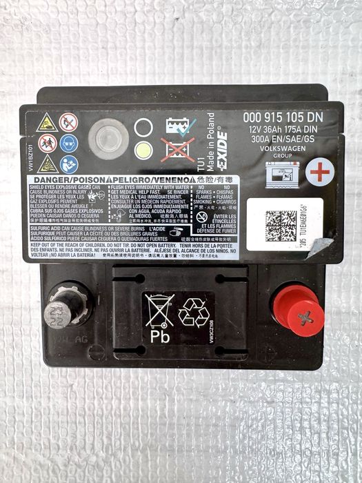 Baterie originala Volkswagen 000915105DN Exide 12V 36Ah 300A – noua