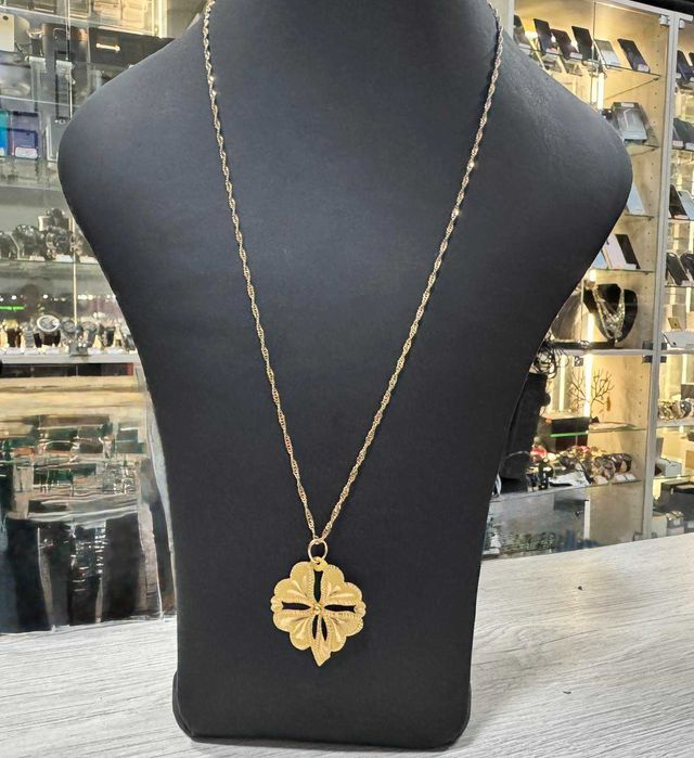 Златен синджир с детелина 14К (585) – 5,64 гр., 58 см