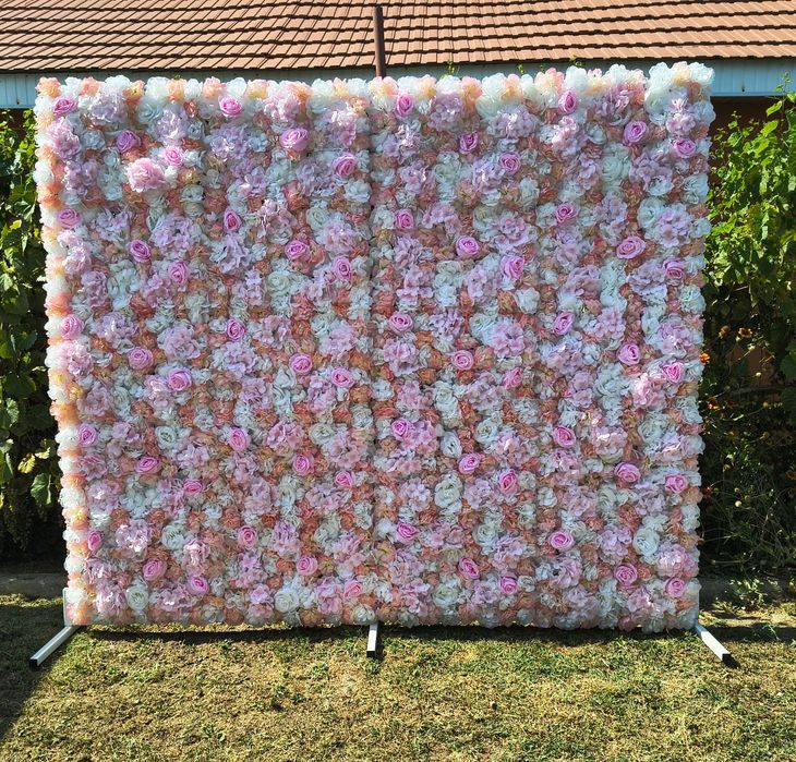 Inchiriem corturi si pavilioane pentru evenimente. Panou floral cu bancuta,  decor mireasa, etc