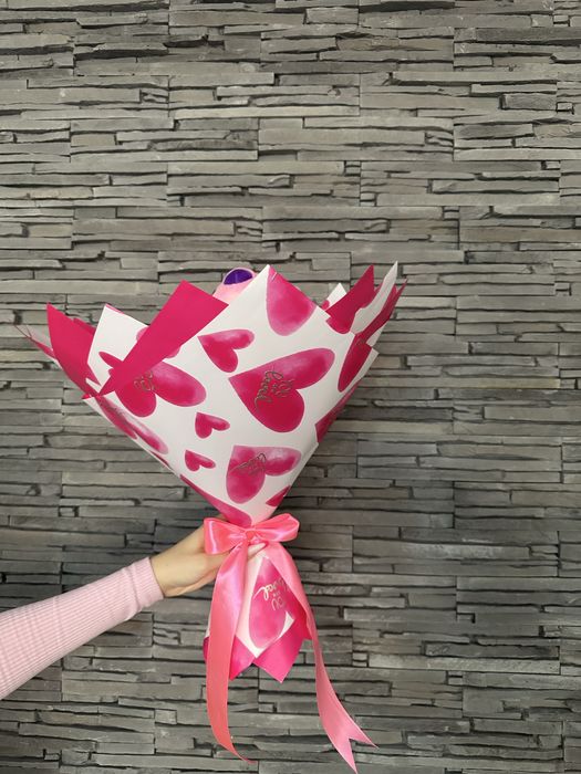 Buchet 57 trandafiri sapun cu stitch