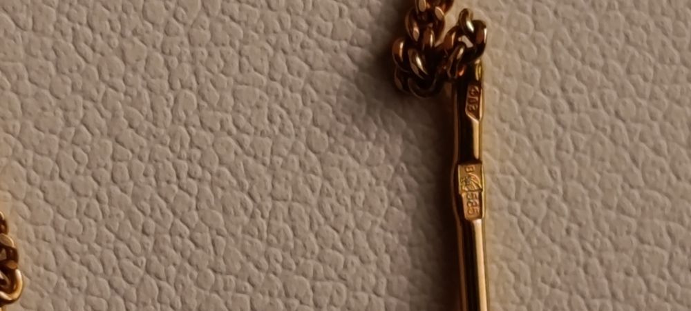 Золотые серьги гвоздики, подвески, Россия, проба 585 вес 1 гр, р 7 см