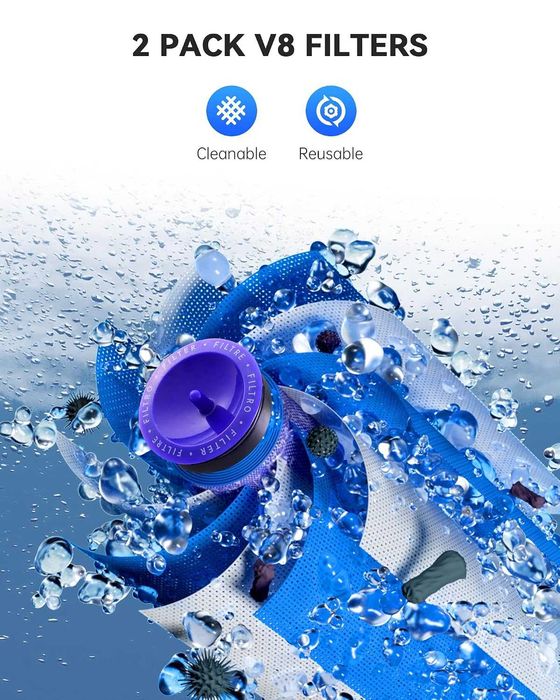Резервна батерия Dyson morpilot V8 8000mAh за Dyson V8 + 3 филтъра