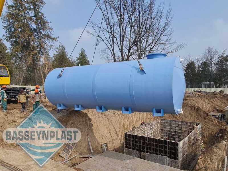 Эко ёмкость 40м3, тонн для воды, горизонтальная из полипропилена