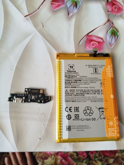 Редми 9а запчасти батарея и нижний плата  новый